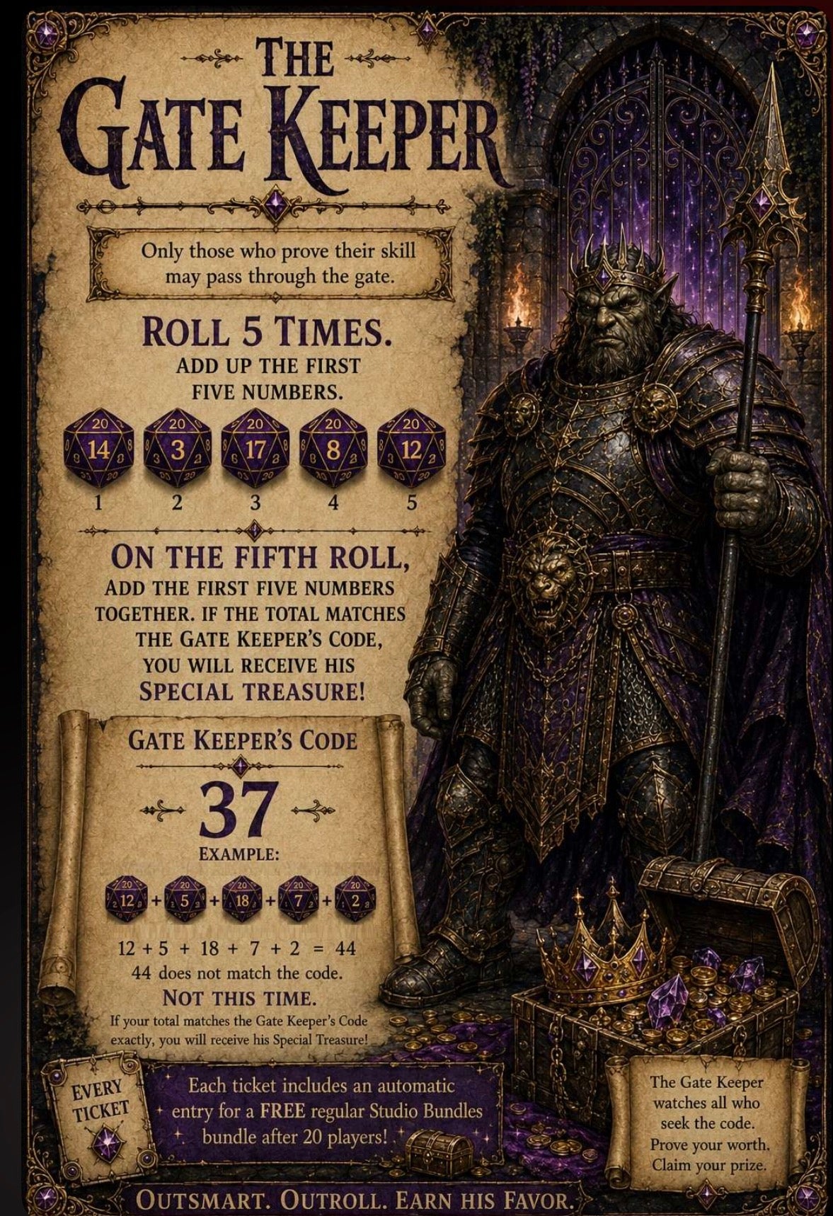 Treasure Forge Ticket